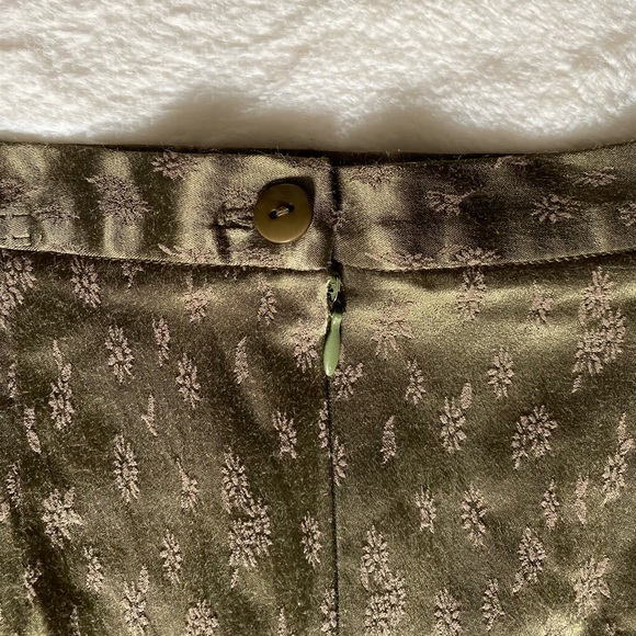 Vintage Jacquard Satin Pencil Skirt - Picture 5 of 8